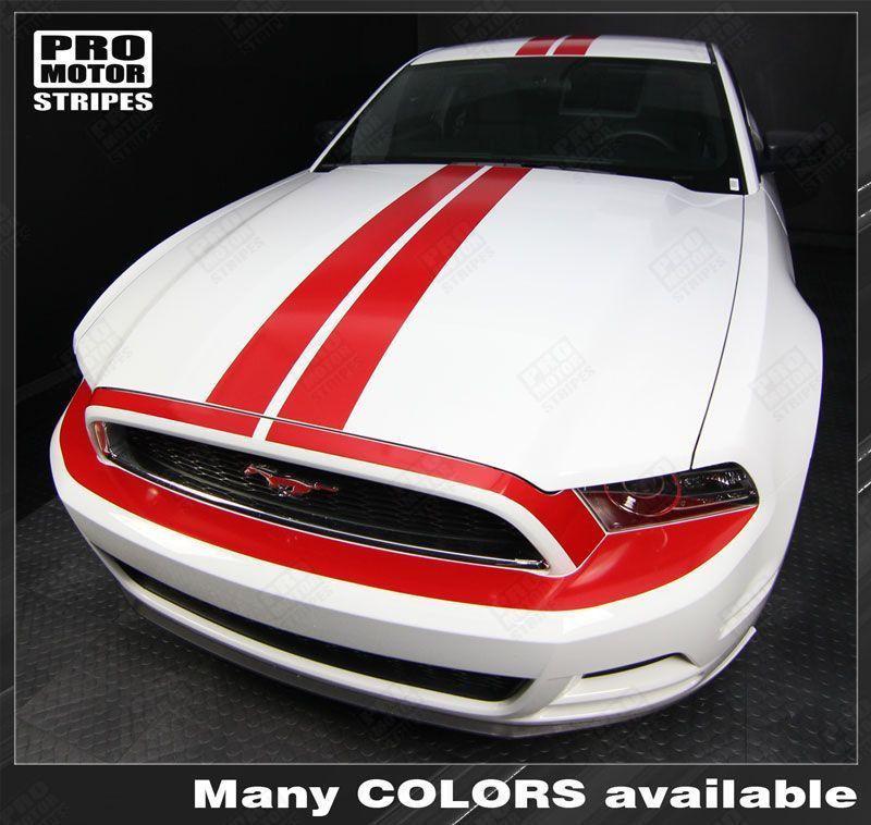 Ford Mustang 2013-2014 Over-The-Top Retro Style Stripes