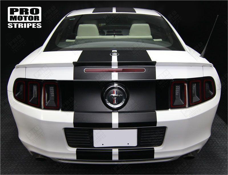 Ford Mustang 2005-2009 & 2013-2017 Pre-cut Over-The-Top Dual Center Stripes