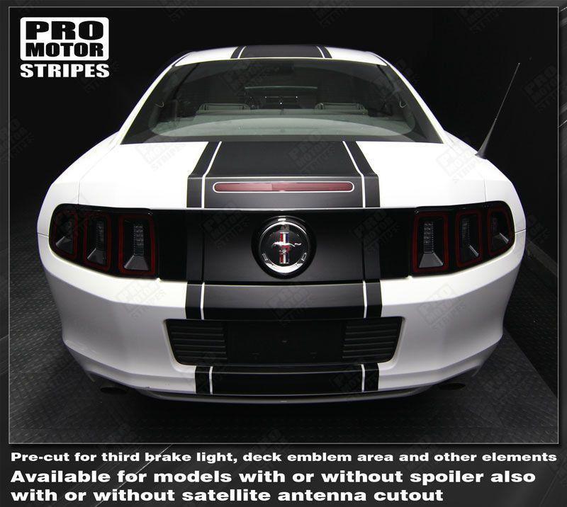 Ford Mustang 2005-2009 & 2013-2017 Pre-Cut Over-The-Top Rally Stripes