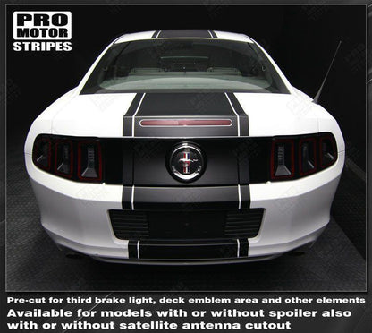 Ford Mustang 2005-2009 & 2013-2017 Pre-Cut Over-The-Top Rally Stripes