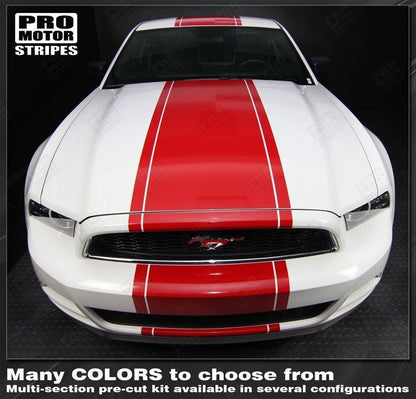 Ford Mustang 2005-2009 & 2013-2017 Pre-Cut Over-The-Top Rally Stripes