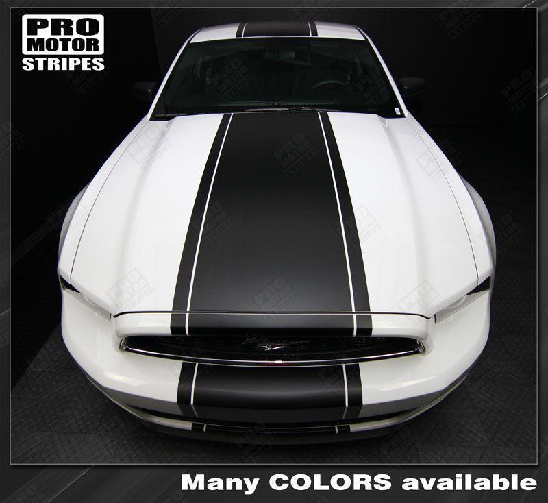 Ford Mustang 2005-2009 & 2013-2017 Pre-Cut Over-The-Top Rally Stripes