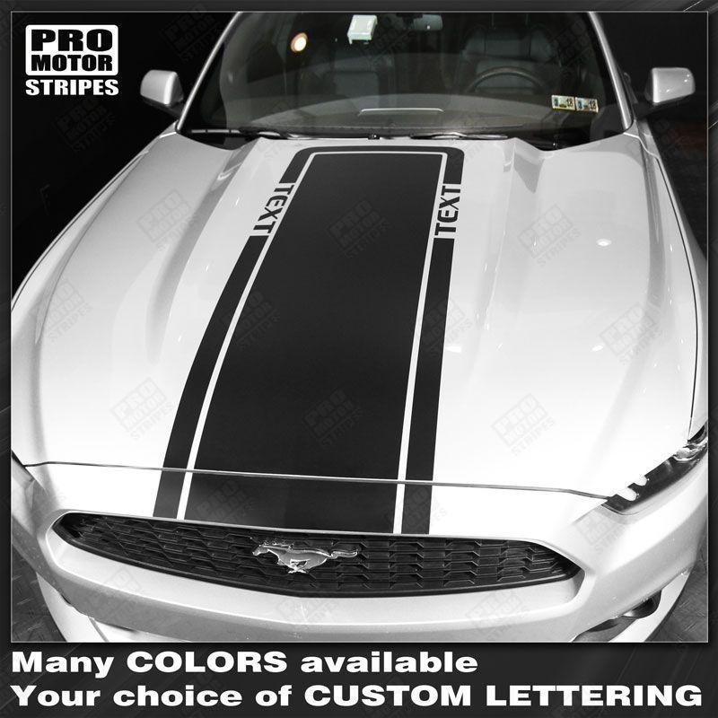 Ford Mustang 2005-2023 Hood Accent Decals Sport Stripes