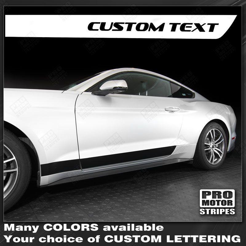 Ford Mustang 2015-2023 Lower Door Side Rocker Panel Stripes