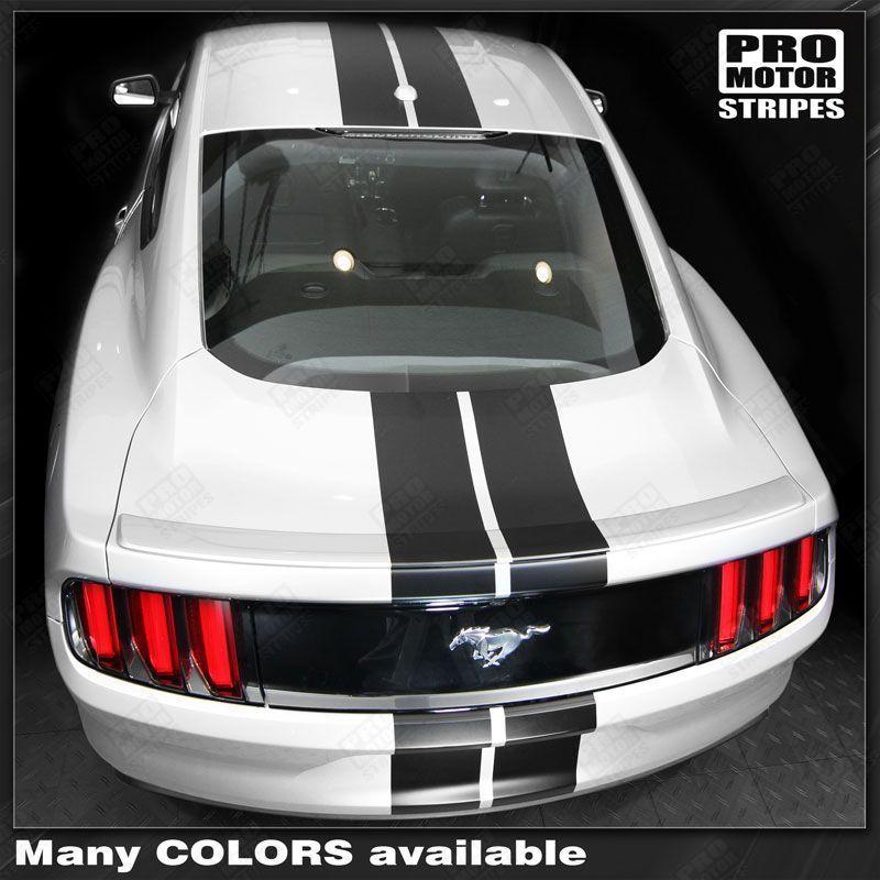 Ford Mustang 2005-2009 & 2013-2023 Over The Top Slim Double Stripes