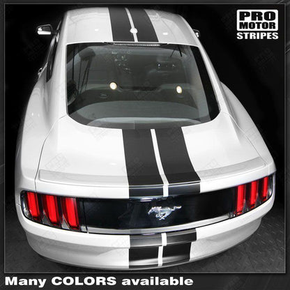 Ford Mustang 2005-2009 & 2013-2023 Over The Top Slim Double Stripes