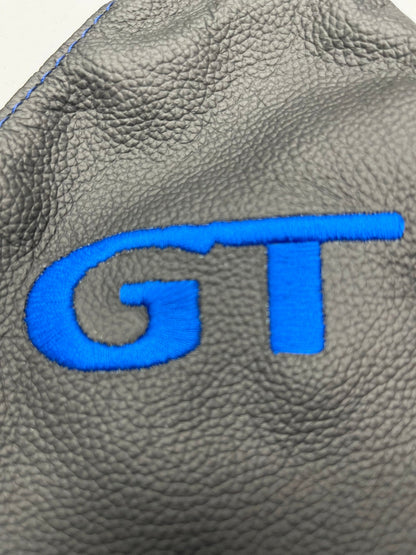 New Embroidered Real Leather MANUAL Shift Boot Cover For Ford Mustang GT 2005 2006 2007 2008 2009 2010 2011 2012 2013 2014
