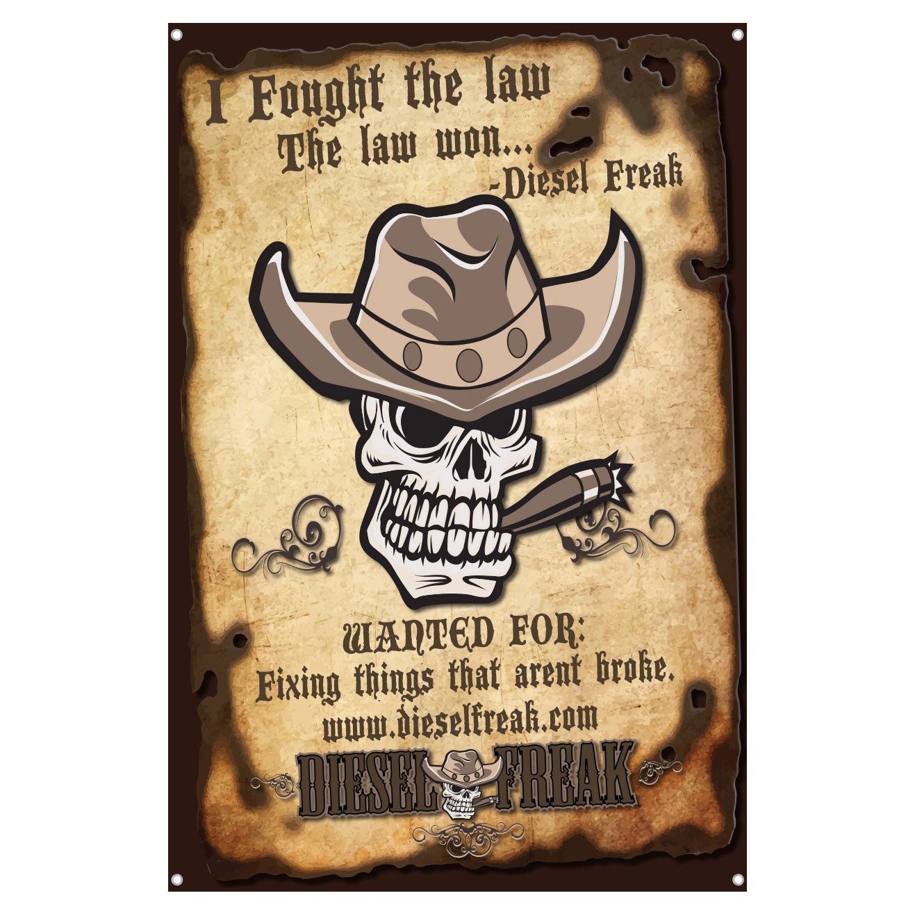 Diesel Freak Fought the law Banner