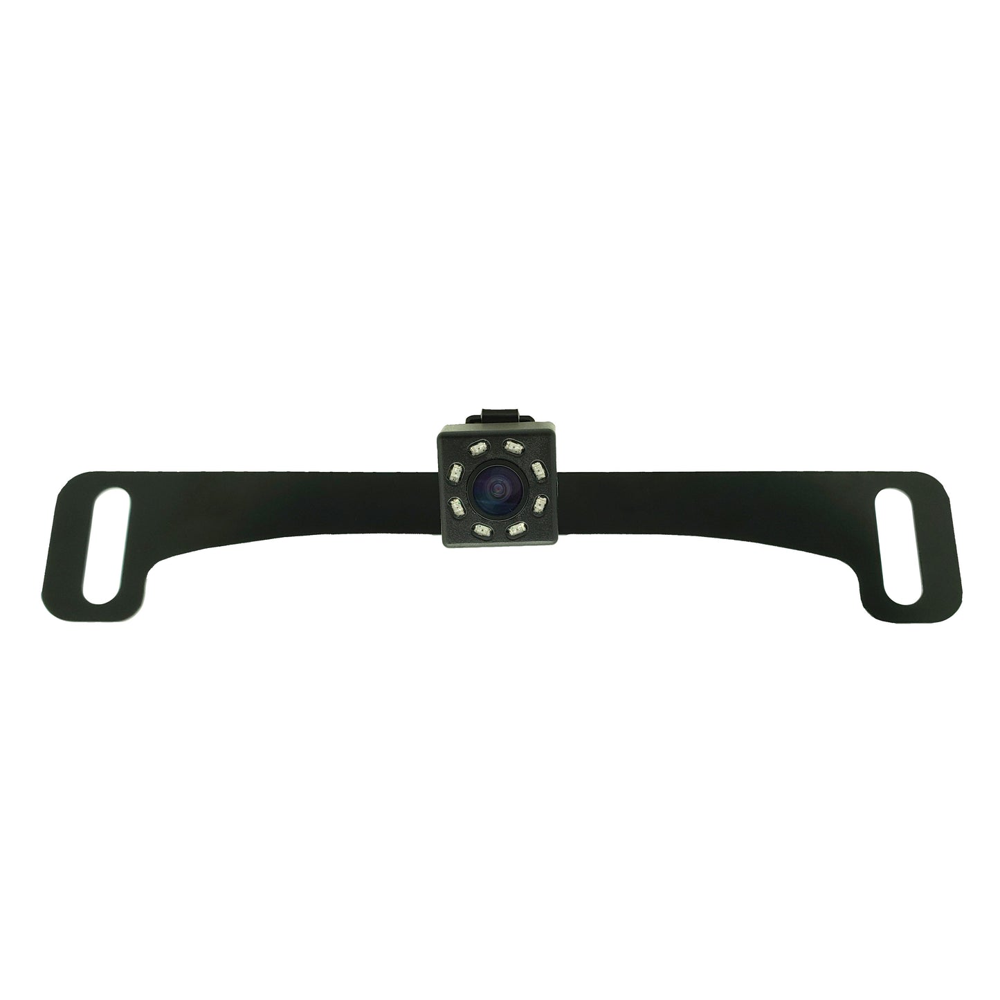 Master Tailgaters Small License Plate Frame Backup or Front Camera with 8 IR LED Night Vision, IP68 Waterproof, and 170° Wide Angle Camera