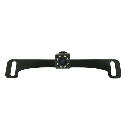 Master Tailgaters Small License Plate Frame Backup or Front Camera with 8 IR LED Night Vision, IP68 Waterproof, and 170° Wide Angle Camera