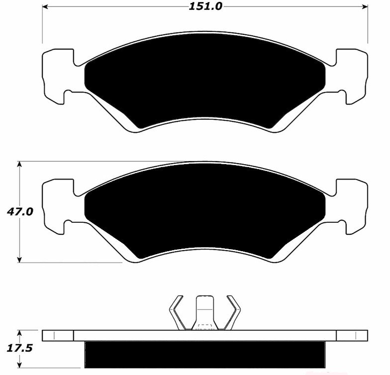 Porterfield Brake Pads for 1988 FERRARI 328 GTB