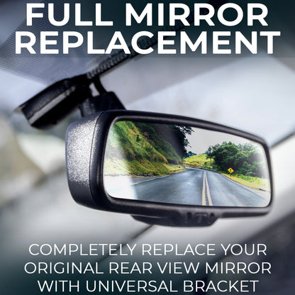 Master Tailgaters 10" Rear View Mirror Dash Cam with 10" LCD Screen | Rearview Universal Fit | 1080p 30fps HD DVR | Dual Way Video Recorder with WiFi | Anti Glare | 1080p Backup Camera Included