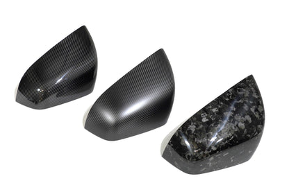 2016-2026 Tesla Model X OEM Design Dry Carbon Fiber Mirror Cover Overlays | FYBR Aerodynamics