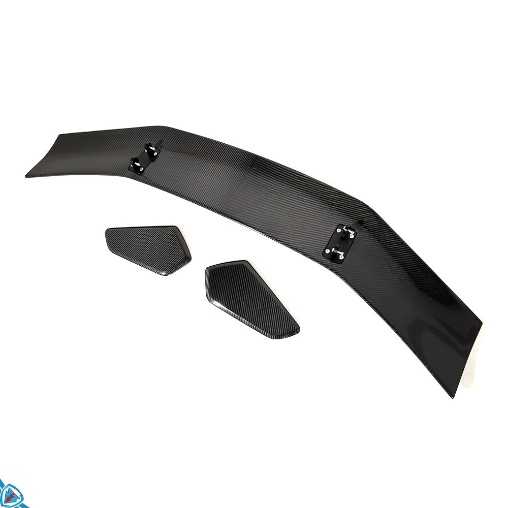 2017-2024 Porsche 718 Boxster & Cayman (982) GT4 RS Style Dry Carbon Fiber Swan Neck Wing | FYBR Aerodynamics