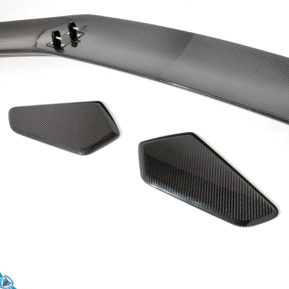2017-2024 Porsche 718 Boxster & Cayman (982) GT4 RS Style Dry Carbon Fiber Swan Neck Wing | FYBR Aerodynamics