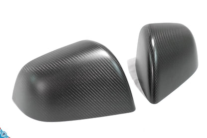 2020-2024 Tesla Model Y (1st-Gen) OEM Style Dry Carbon Fiber Mirror Covers | FYBR Aerodynamics