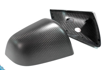 2020-2024 Tesla Model Y (1st-Gen) OEM Style Dry Carbon Fiber Mirror Covers | FYBR Aerodynamics