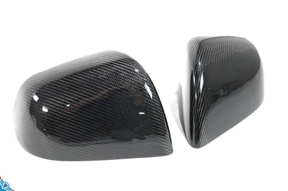 2020-2024 Tesla Model Y (1st-Gen) OEM Replacement Style Carbon Fiber Mirror Covers | FYBR Aerodynamics