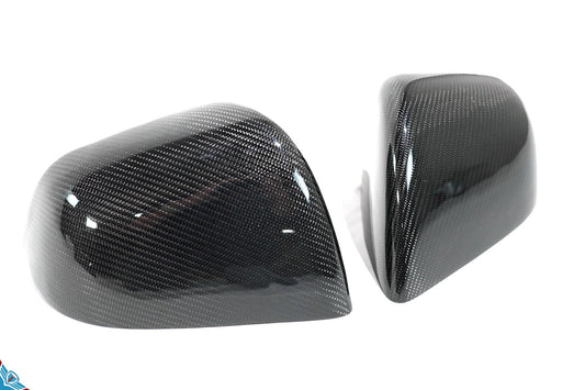 2020-2024 Tesla Model Y (1st-Gen) OEM Replacement Style Carbon Fiber Mirror Covers | FYBR Aerodynamics