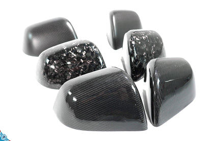 2020-2024 Tesla Model Y (1st-Gen) OEM Replacement Style Carbon Fiber Mirror Covers | FYBR Aerodynamics