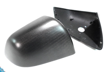 2020-2024 Tesla Model Y (1st-Gen) OEM Replacement Style Carbon Fiber Mirror Covers | FYBR Aerodynamics