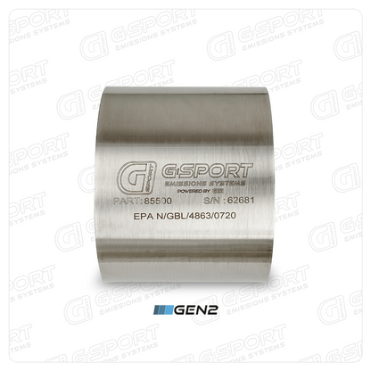 G-Sport Gen2 EPA Compliant Catalytic Converter Core - 5.000" Body x 4.000" Long (85500)