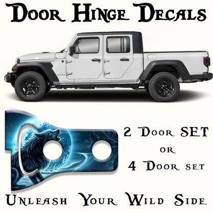 Wolf Door hinge decals 20