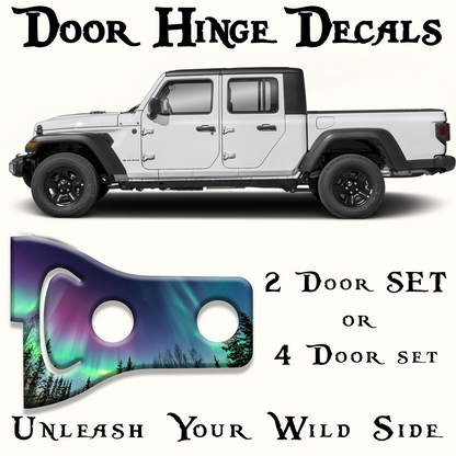 Northern lights Door hinge decals 21
