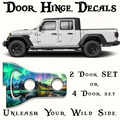 Northern lights Door hinge decals 9