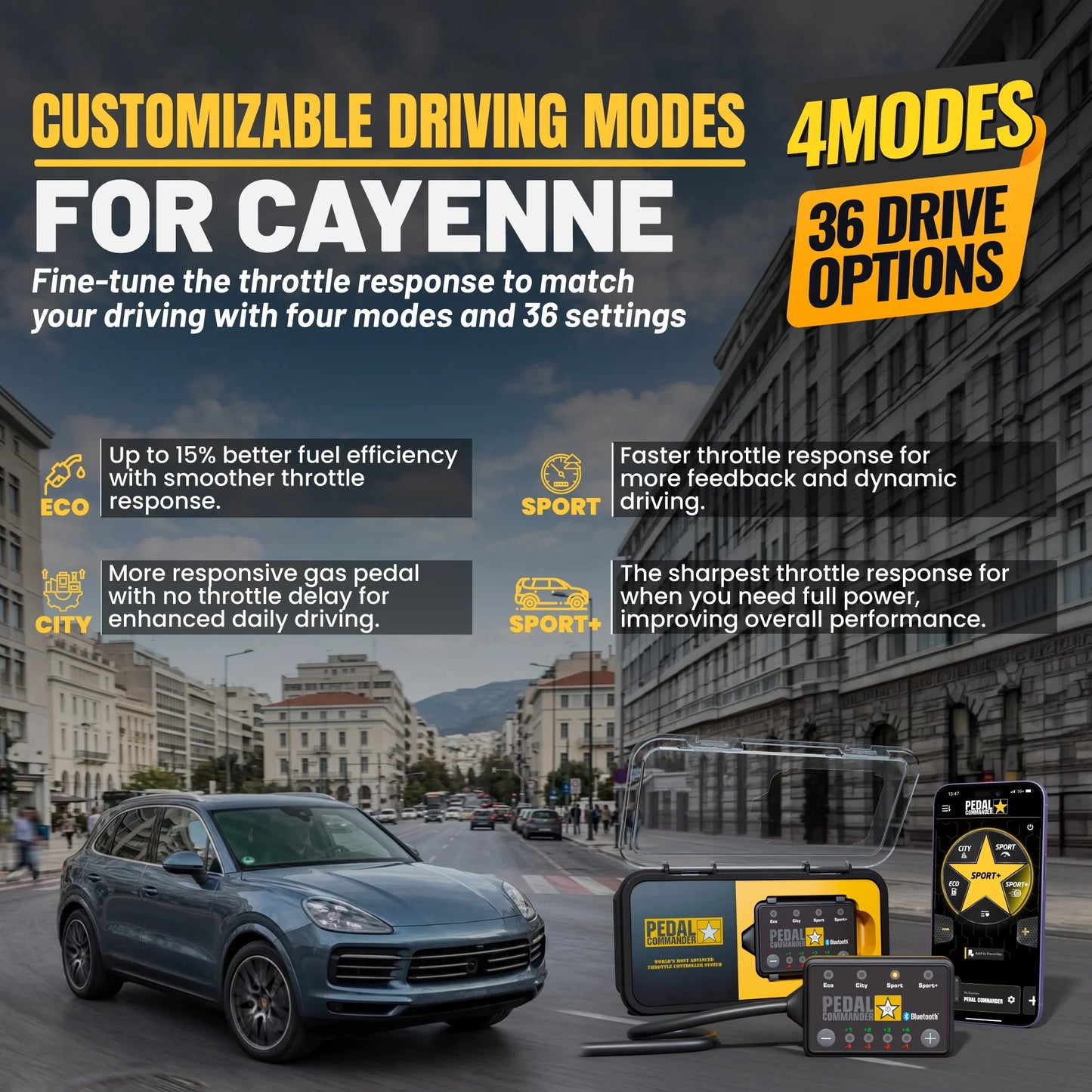 Pedal Commander for Porsche Cayenne