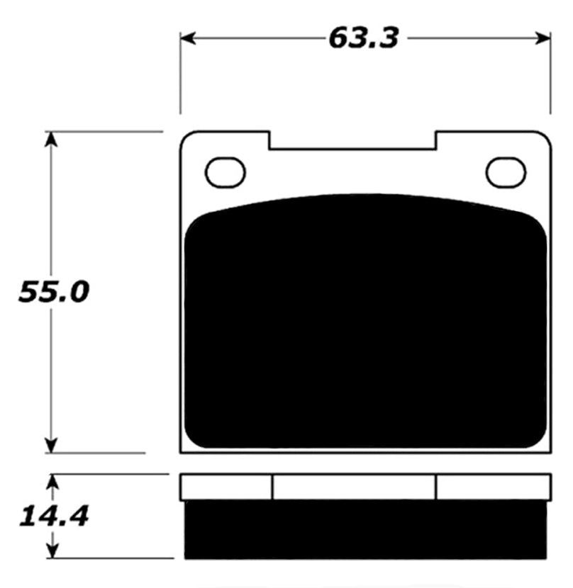 Porterfield Brake Pads for 1976 TRIUMPH SPITFIRE