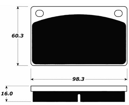 Porterfield Brake Pads for 1969 VOLVO 140 Series w/Girling System M/Cyl w/ 3 1/4 Flang