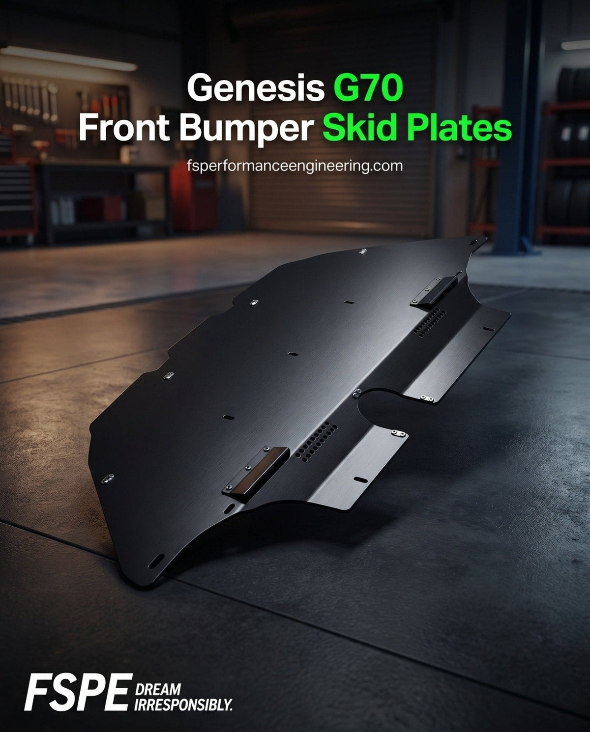 Genesis G70 (2018-2026) Aluminum Front Bumper Skid Plate