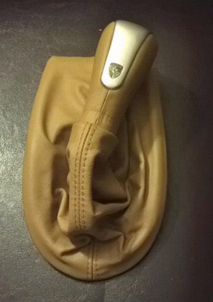 For 1997-2004 Porsche Boxster 911 986 996 Leather Console Armrest Shift & Handbrake Boot Cover