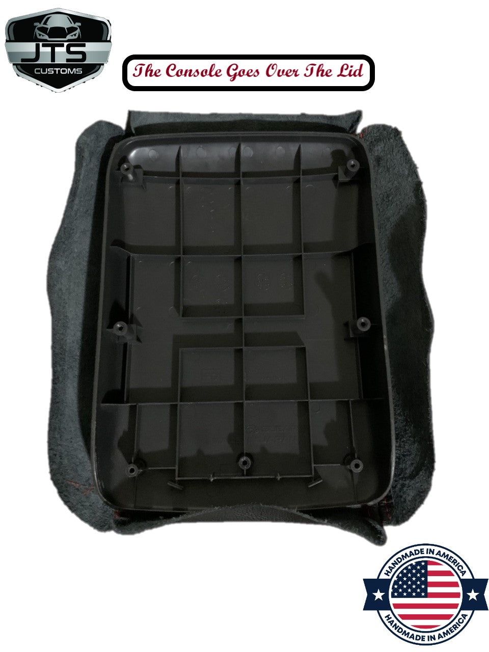 2008 - 2016 Subaru Impreza WRX STI Shift E-Brake Boot & Console Lid Cover Set In Black With Red Stitching