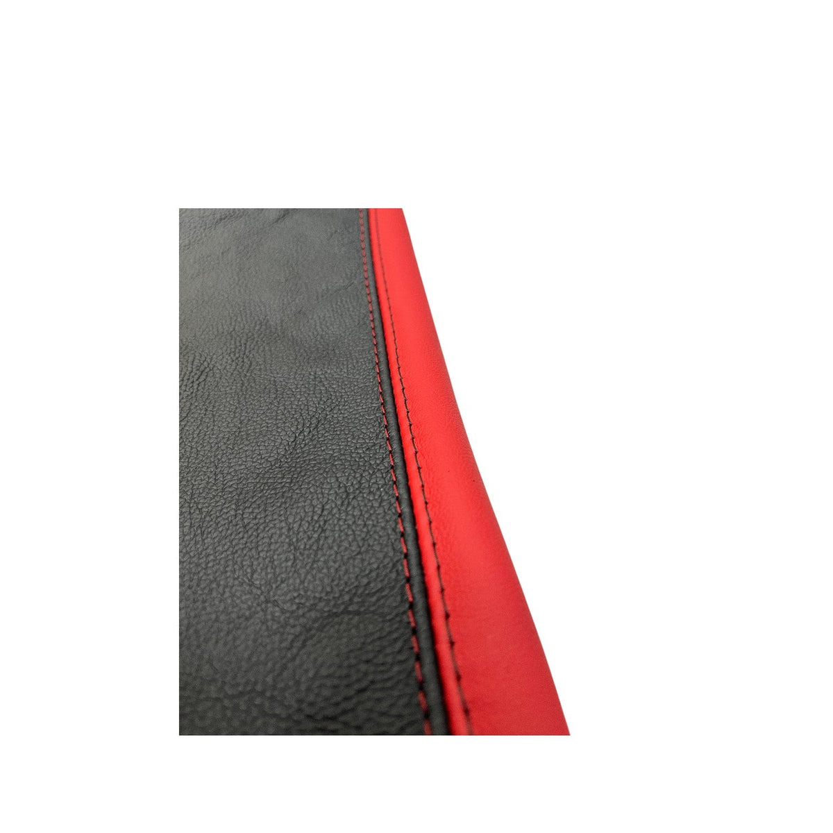 Torch Red & Black Leather Console Armrest Cover For Chevy Corvette C5 1997-2004