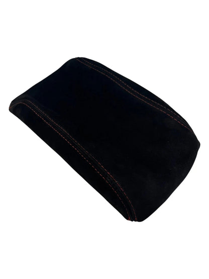 Red Stitch Suede Console Armrest 2x Door Armrest Cover For Subaru Impreza WRX STI 2008-2014