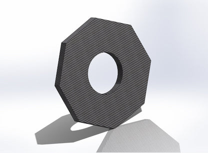 100% CARBON FIBER Toggle Switch Washer Hexagonal Ring for Gibson -Les Paul SG ES