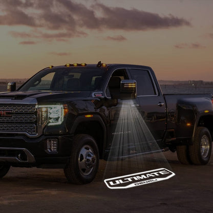GMC Sierra Premium Side Wing Mirror Puddle Lights Various Designs 2015-2026