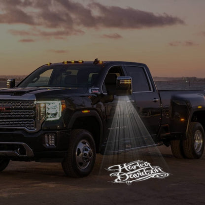 GMC Sierra Premium Side Wing Mirror Puddle Lights Various Designs 2015-2026