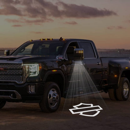 GMC Sierra Premium Side Wing Mirror Puddle Lights Various Designs 2015-2026