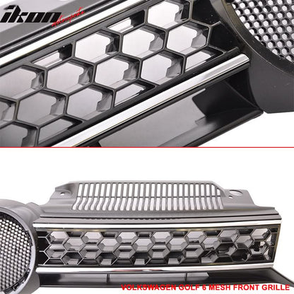2010-2014 Volkswagen Golf MK6 & Jetta GTI Style Front Hood Grille ABS