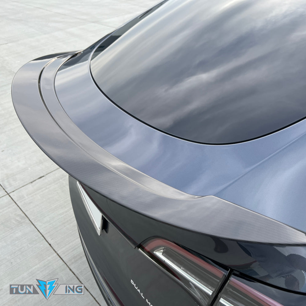 2020-2024 Tesla Model Y (1st-Gen) AGX Style Dry Carbon Fiber Trunk Spoiler | FYBR Aerodynamics