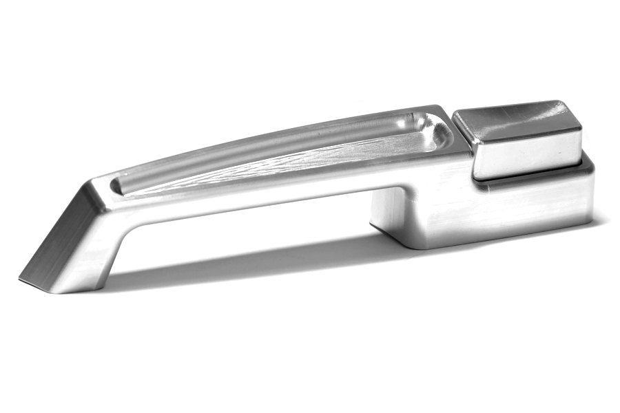 67-72 Chevy & GMC C10 Billet Door Handles, Groove Detail (Raw) [Suburban]