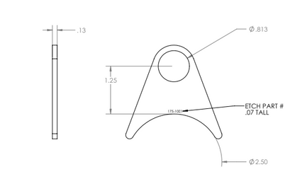 Stainless Steel Exhaust Hanger 1.25 x 2.5