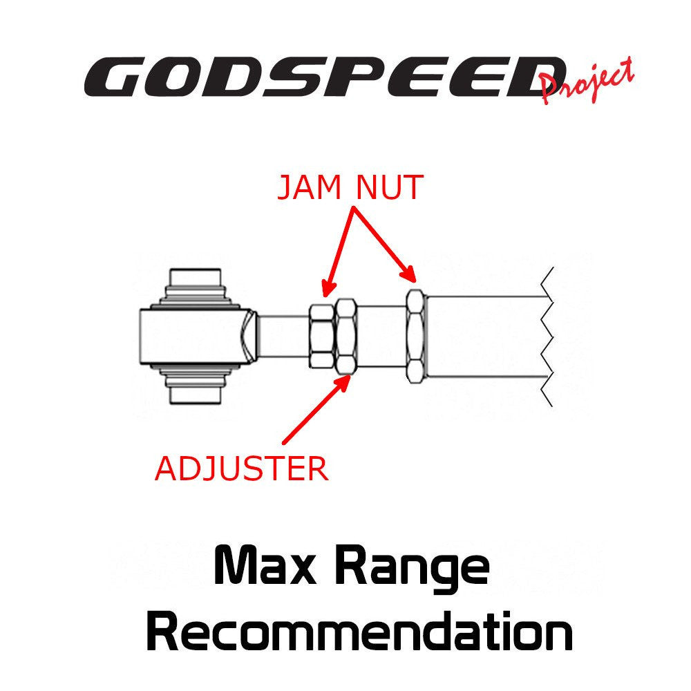 GODSPEED Honda Civic (FC/FK) 2016-21 Rear Adjustable Camber Arms With Spherical Bushings