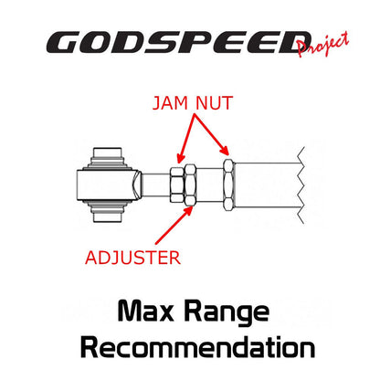 GODSPEED Honda Civic (FC/FK) 2016-21 Rear Adjustable Camber Arms With Spherical Bushings