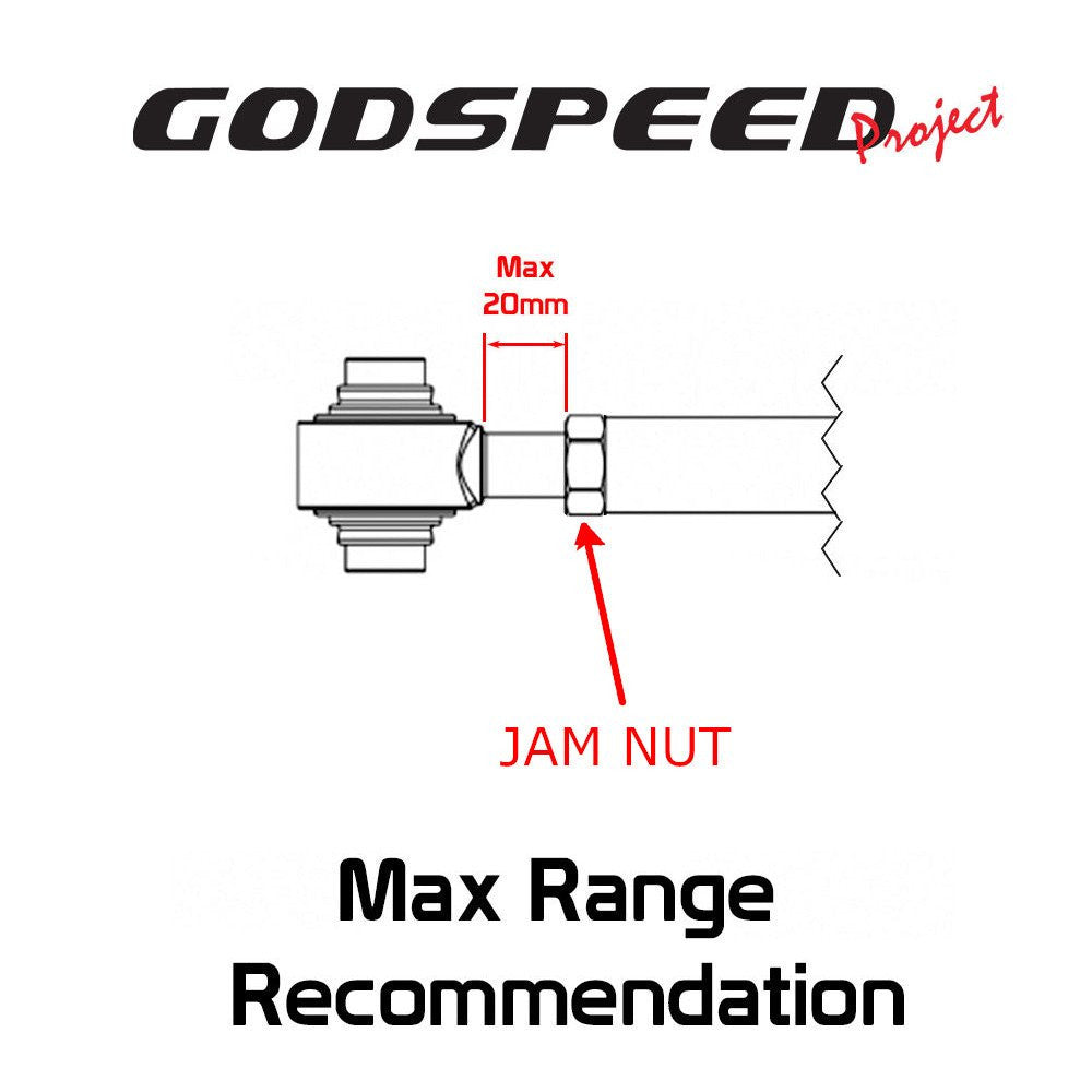 GODSPEED Toyota GR86 (ZN8) 2022-25 Gen3 Adjustable Rear Lower Control Arms With Spherical Bearings