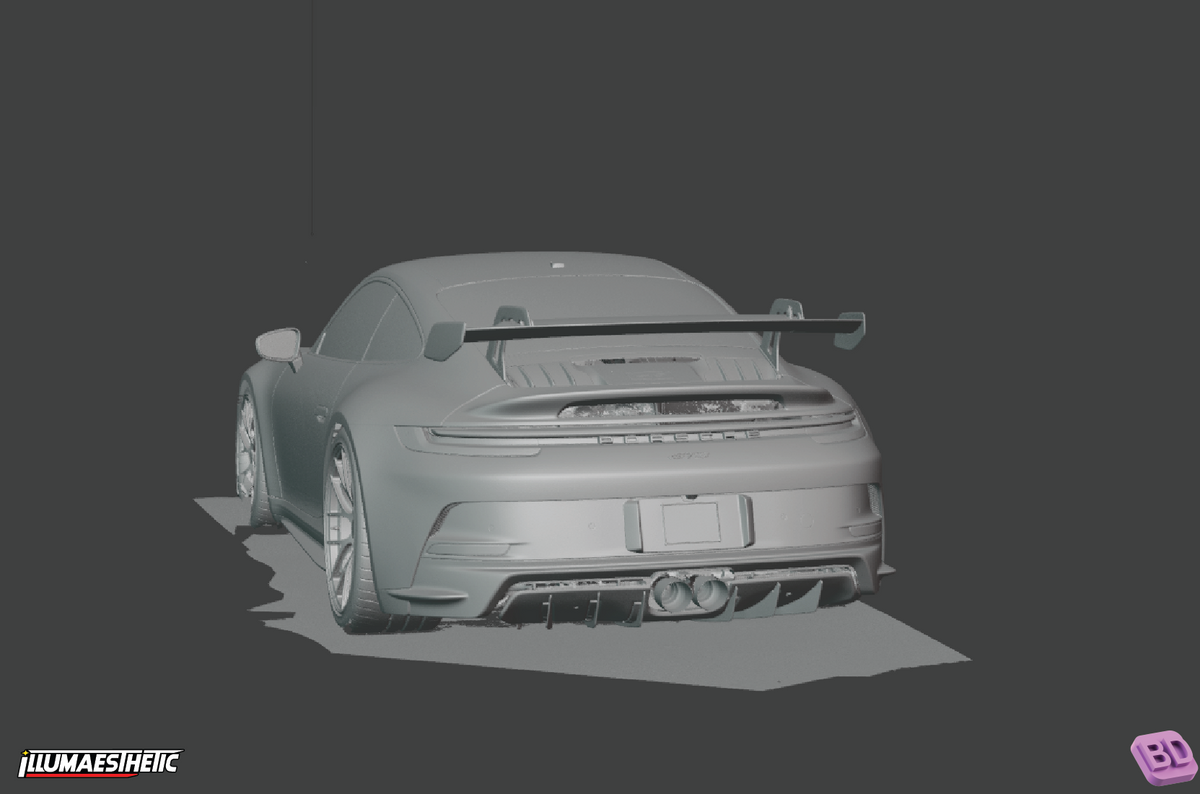 Porsche 911 GT3 (992.1) 3D Scan (2021-2025)