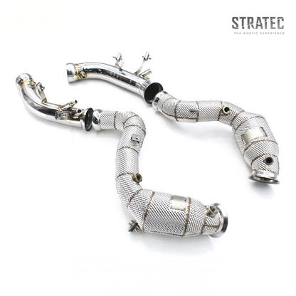 Custom 300 Cell Catted Downpipe Header System for Mercedes‑Benz E63 E63S AMG GT C 4.0TT